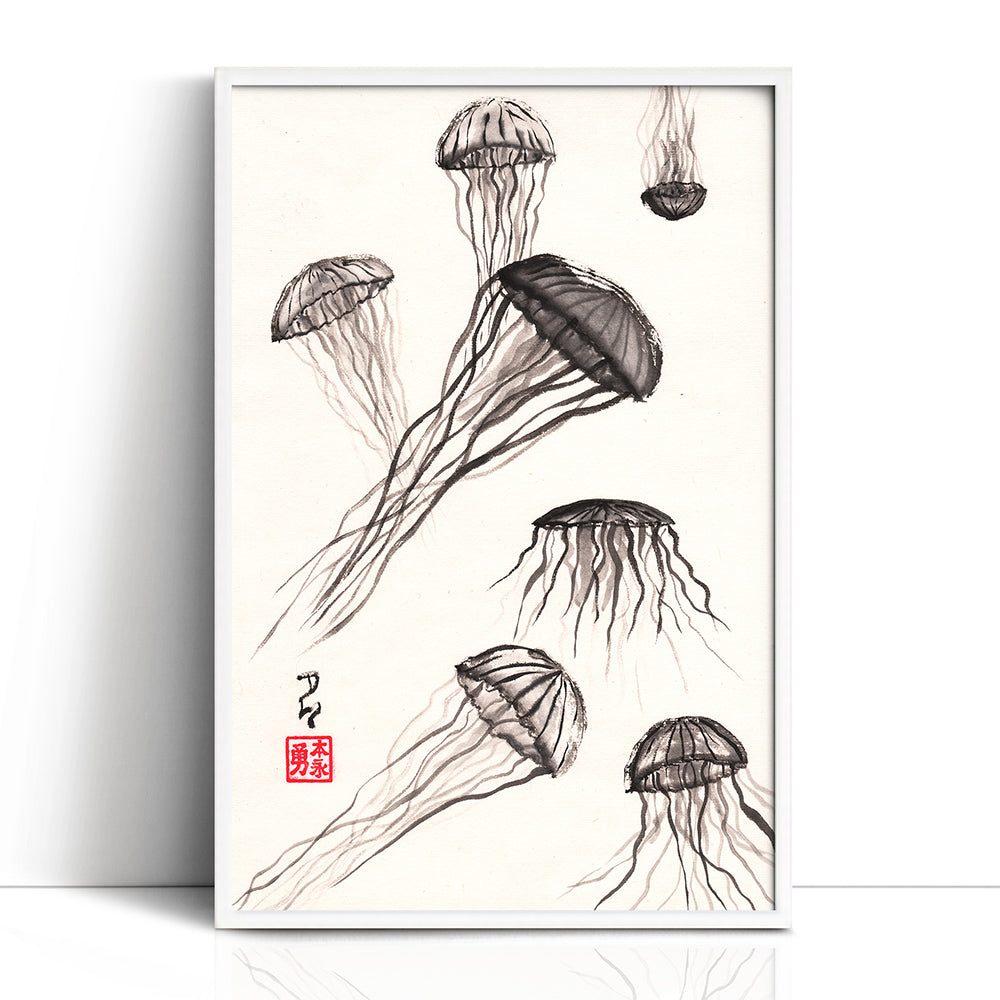Jellyfish - (Framed Paper Print)