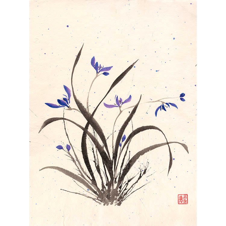 Orchid Splatter - Paper Print