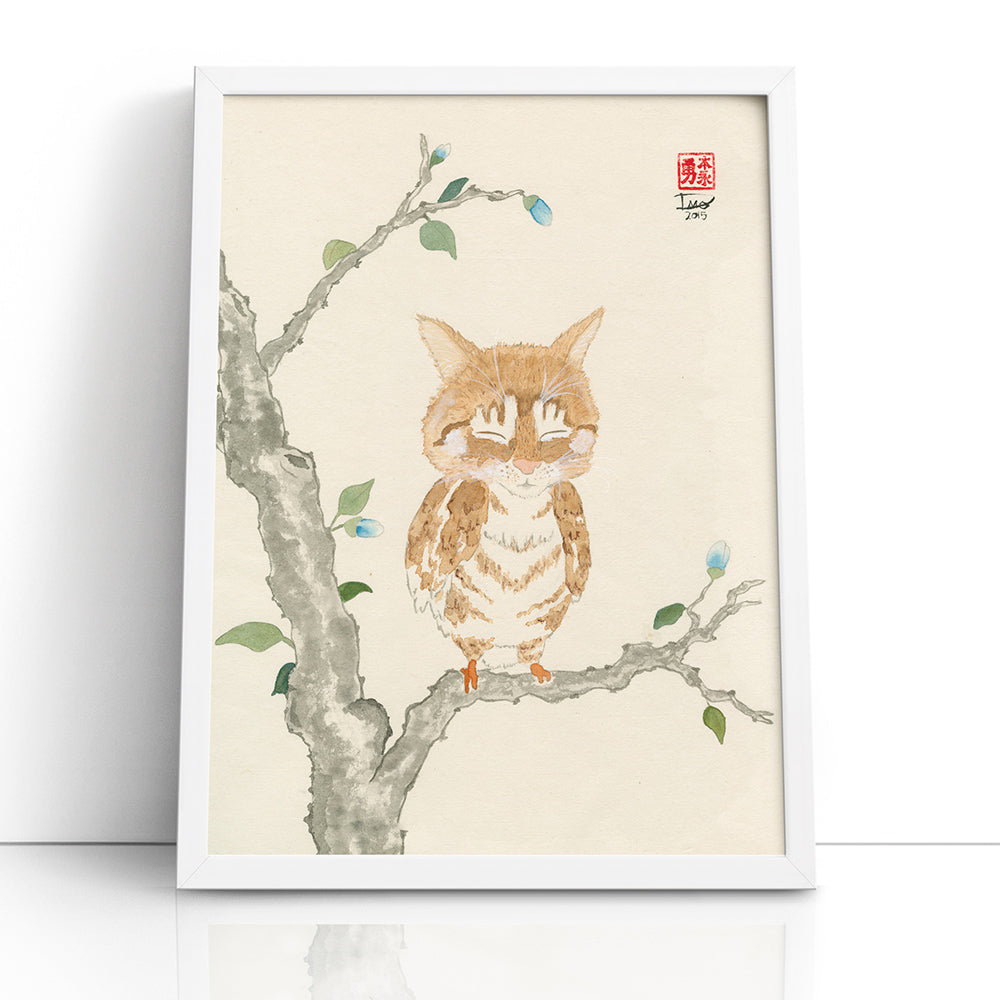 Oz Meowl (Framed Paper Print)