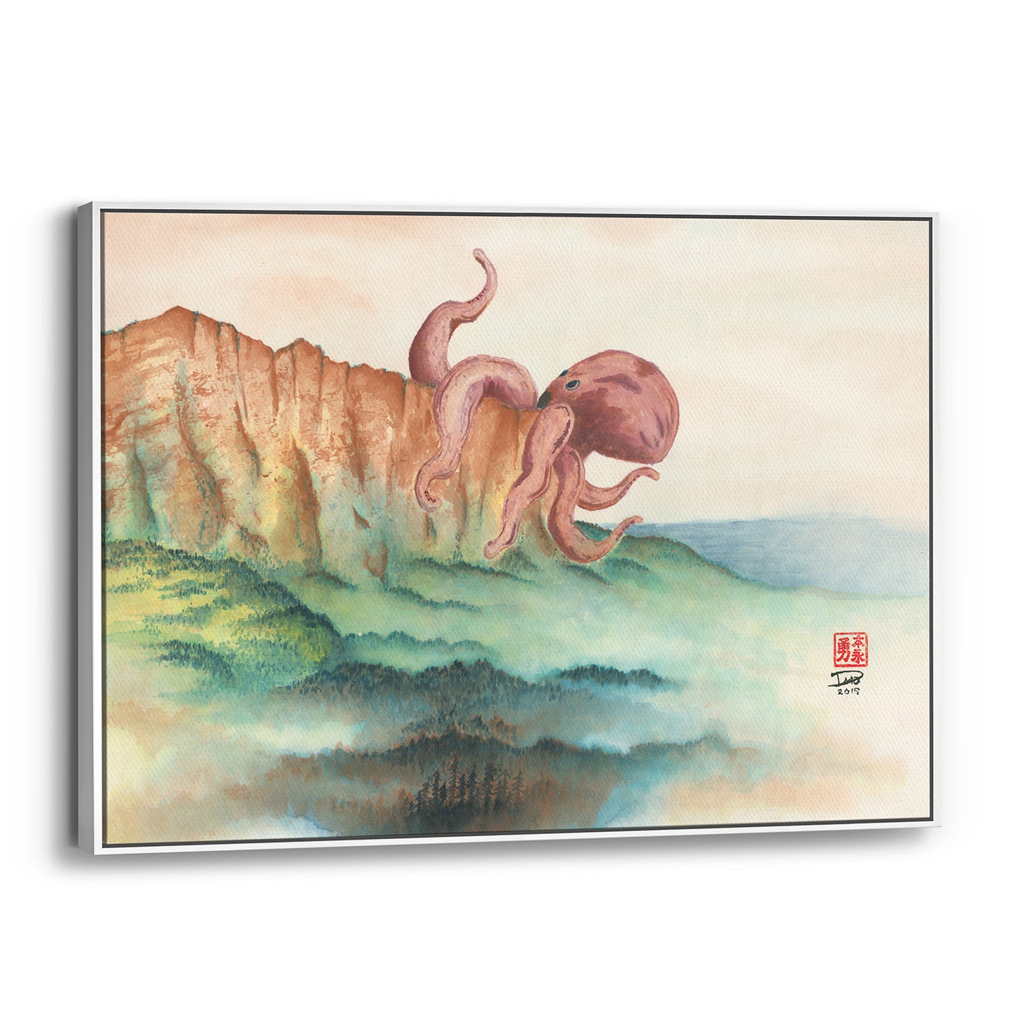 Revenge of the Tako (Framed Canvas)