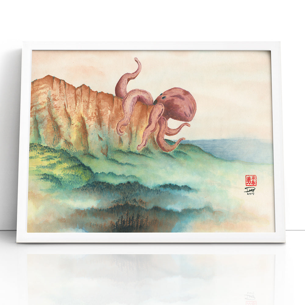 Revenge of the Tako (Framed Paper Print)