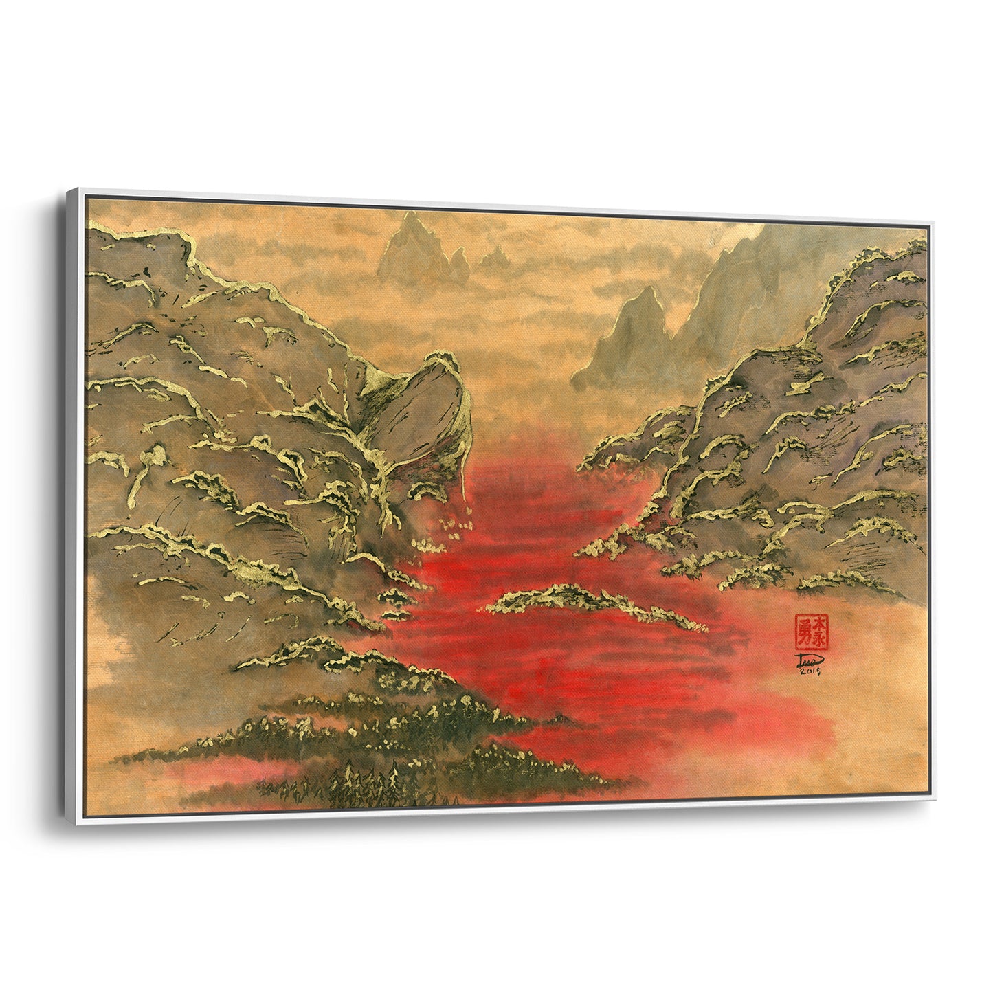 Valley of Blood (Framed Canvas)