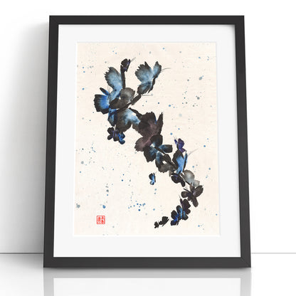 Butterfly Frenzy - (Framed Paper Print)