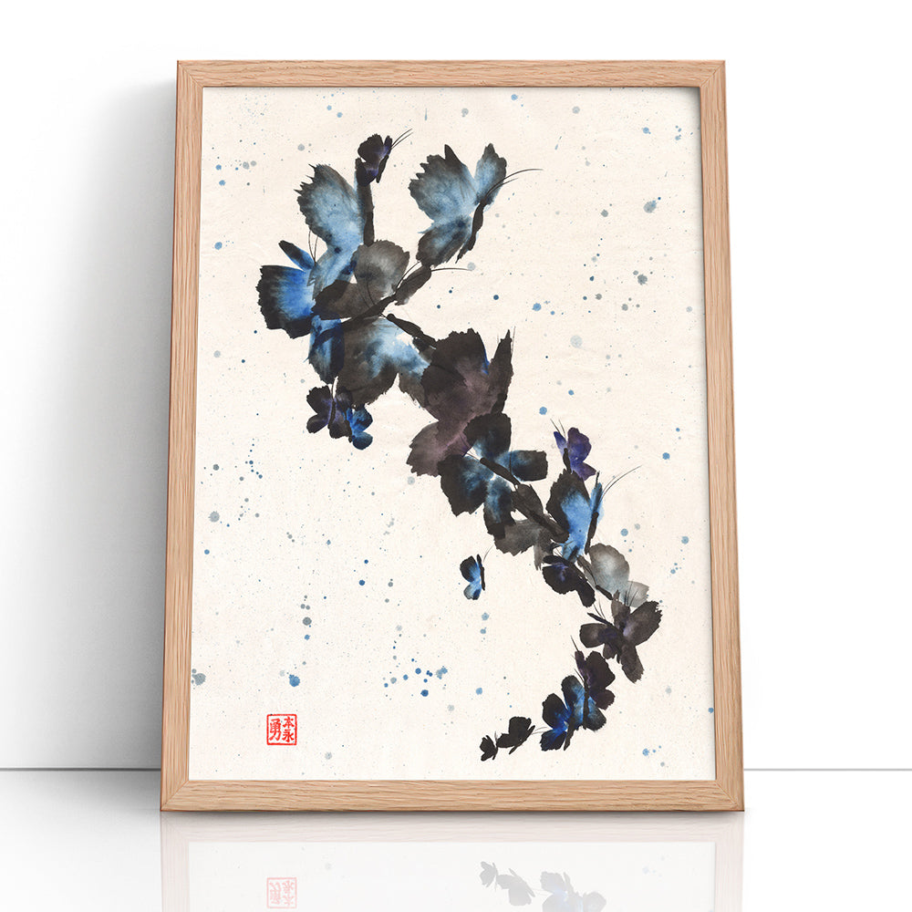 Butterfly Frenzy - (Framed Paper Print)