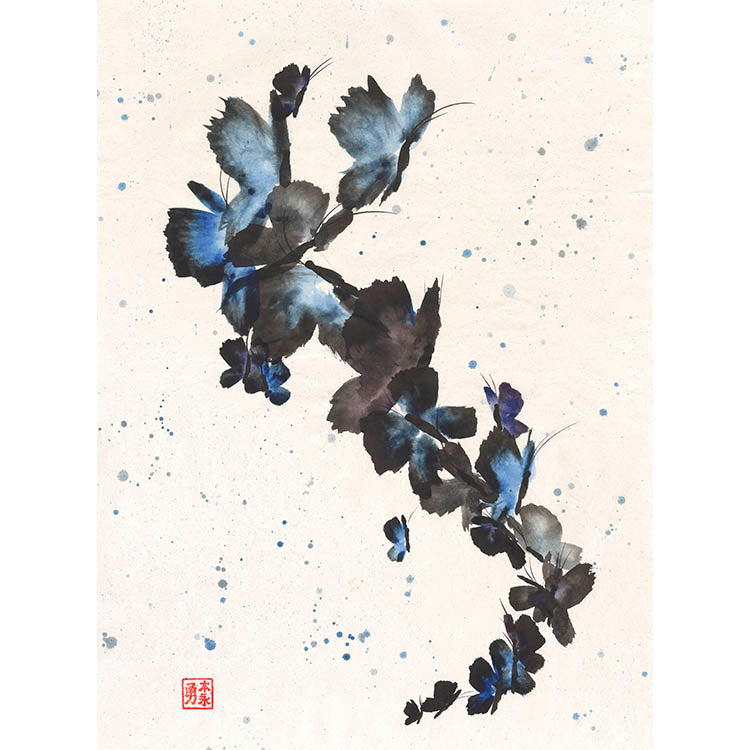 Butterfly Frenzy - (Paper Print)