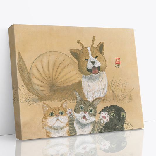 Catventures - Puppysnail -(Canvas)