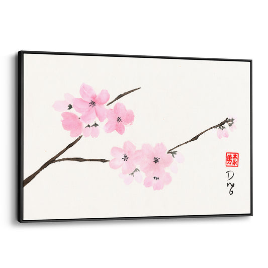 Cherry Blossoms - (Framed Canvas)