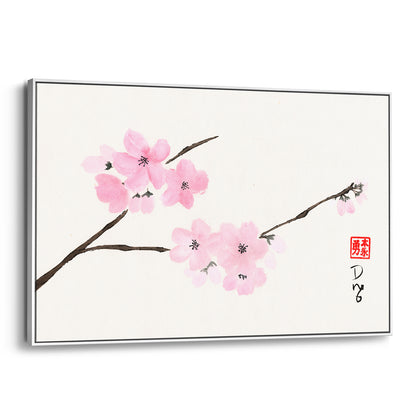 Cherry Blossoms - (Framed Canvas)
