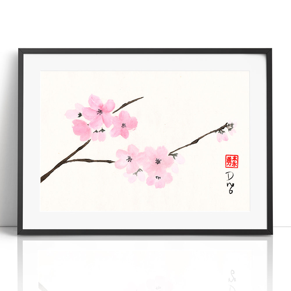 Cherry Blossoms - (Framed Paper Print)