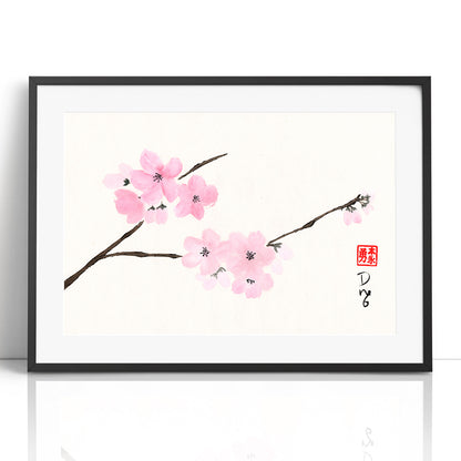Cherry Blossoms - (Framed Paper Print)