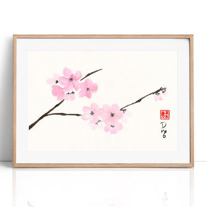 Cherry Blossoms - (Framed Paper Print)