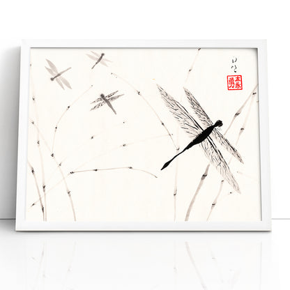 Dragonflies - (Framed Paper Print)