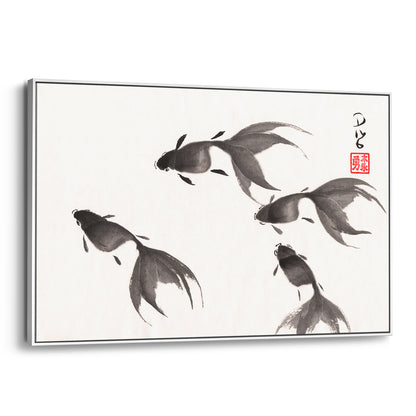 Fish Four - (Framed Canvas)