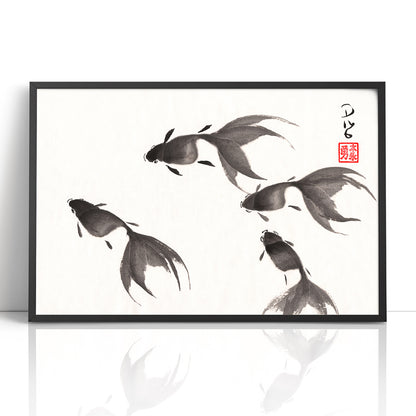 Fish Four - (Framed Paper Print)