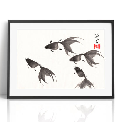 Fish Four - (Framed Paper Print)