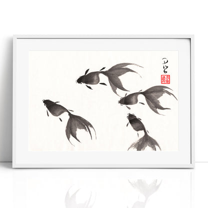 Fish Four - (Framed Paper Print)