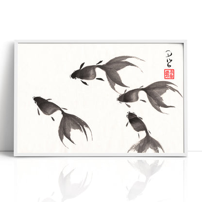 Fish Four - (Framed Paper Print)