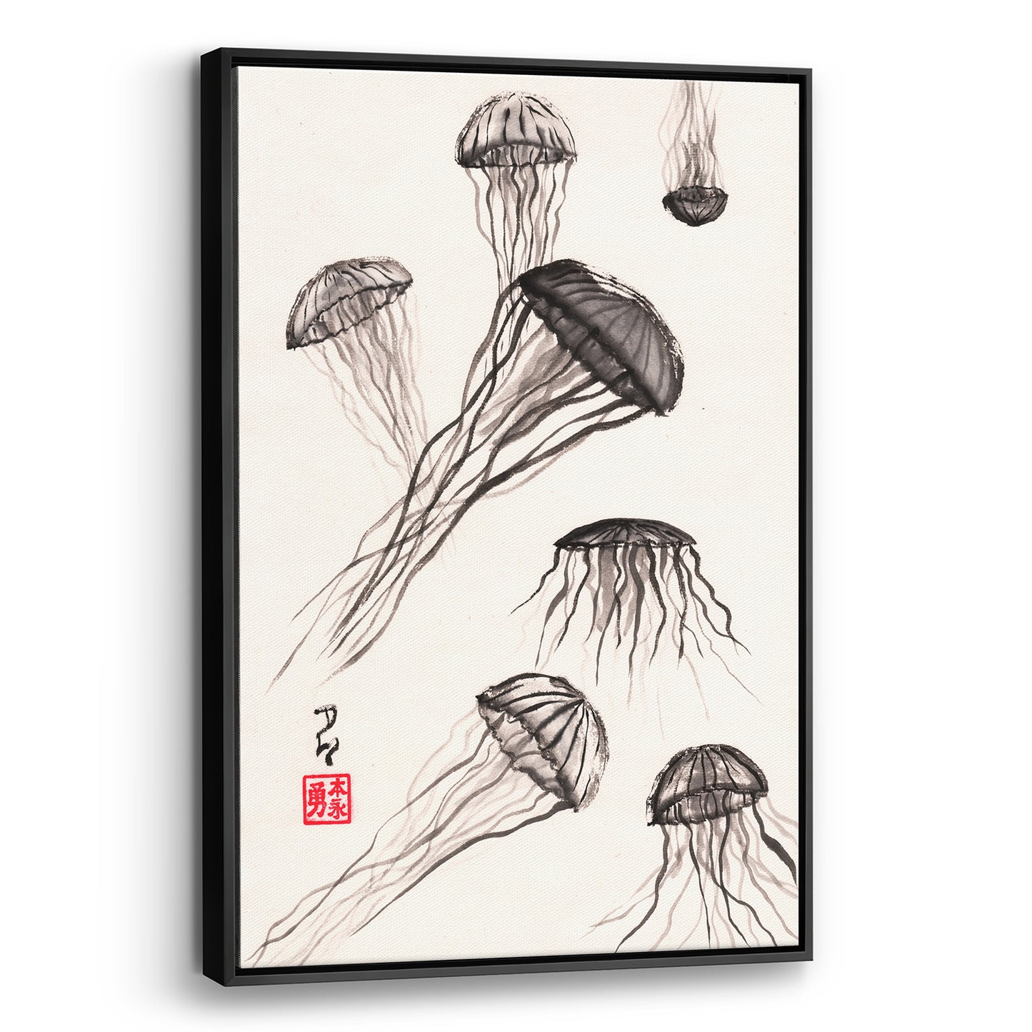 Jellyfish - (Framed Canvas)