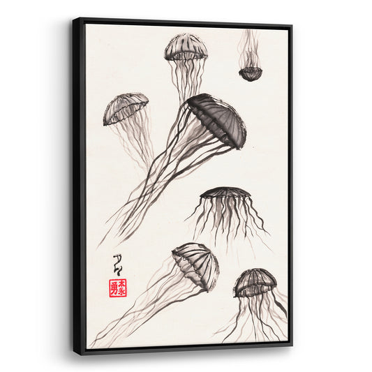 Jellyfish - (Framed Canvas)