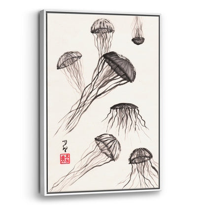 Jellyfish - (Framed Canvas)