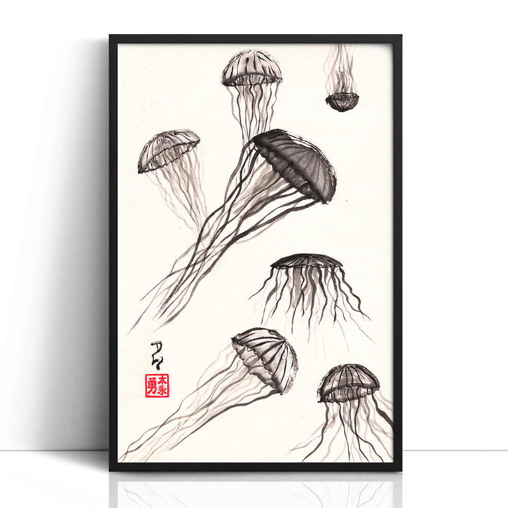 Jellyfish - (Framed Paper Print)
