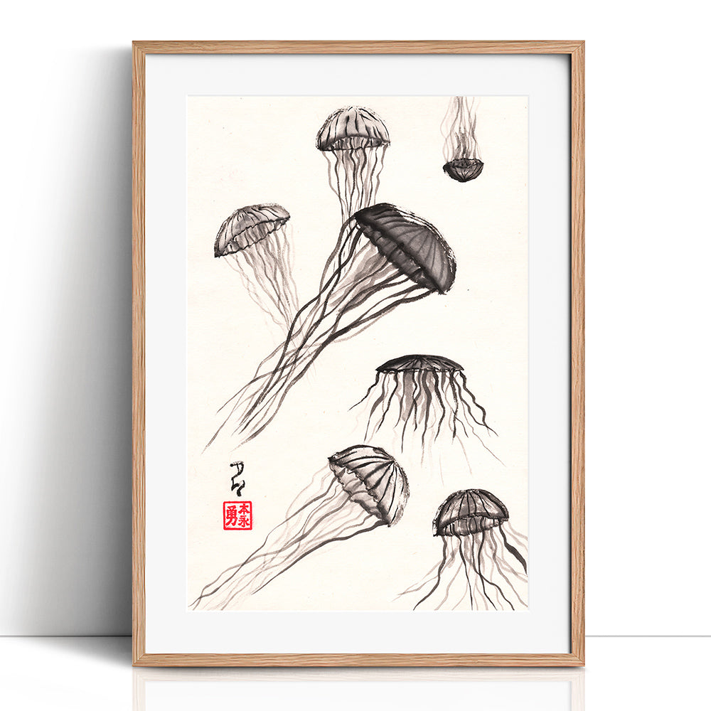 Jellyfish - (Framed Paper Print)