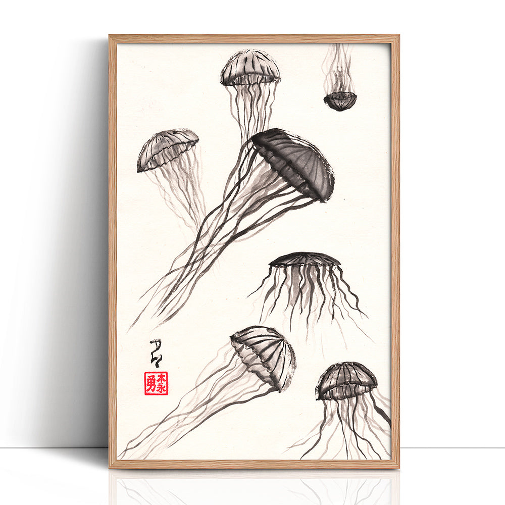 Jellyfish - (Framed Paper Print)