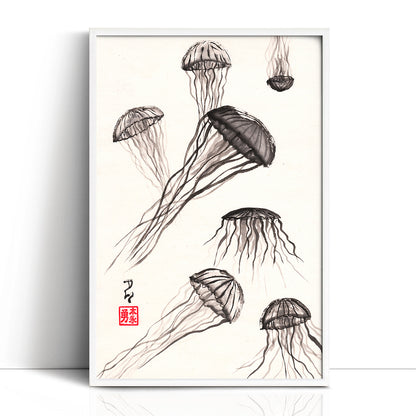 Jellyfish - (Framed Paper Print)