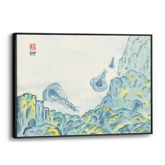 Jellyfish 2 - (Framed Canvas)