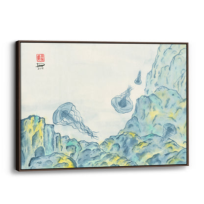 Jellyfish 2 - (Framed Canvas)