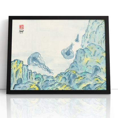 Jellyfish 2 - (Framed Paper Print)