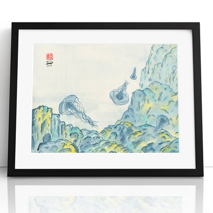 Jellyfish 2 - (Framed Paper Print)