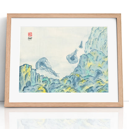 Jellyfish 2 - (Framed Paper Print)
