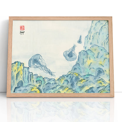 Jellyfish 2 - (Framed Paper Print)