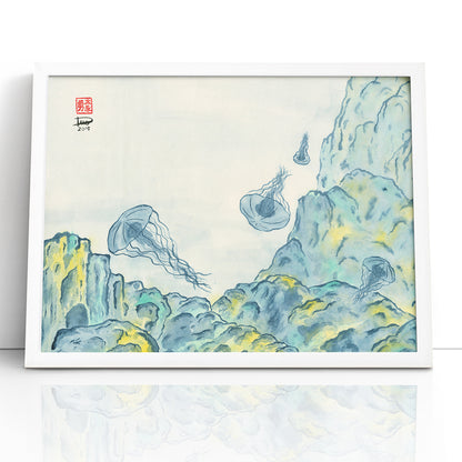 Jellyfish 2 - (Framed Paper Print)