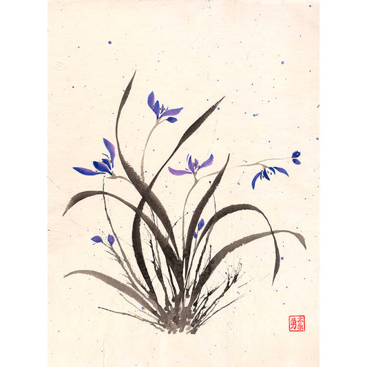 Orchid Splatter - Paper Print