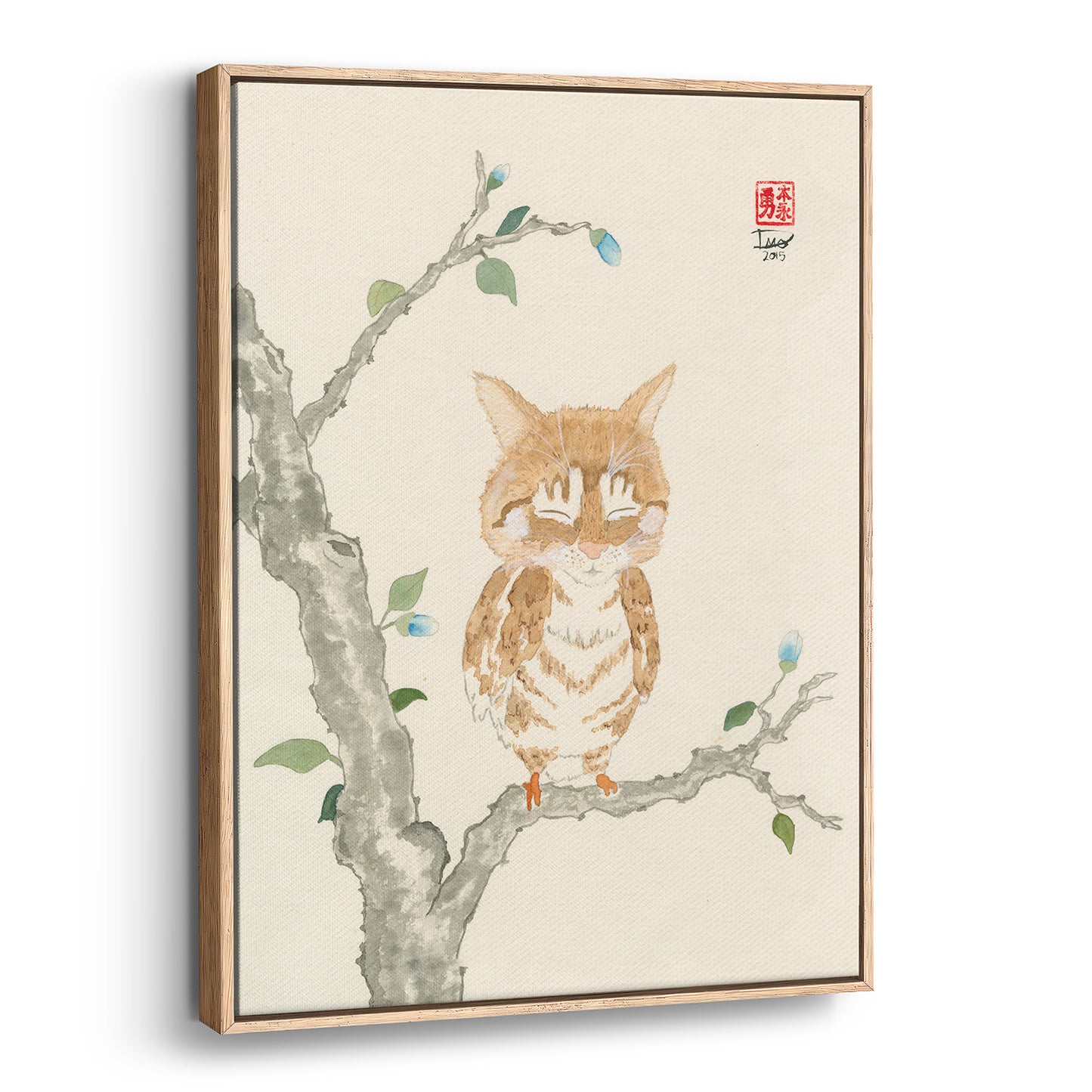 Oz Meowl (Framed Canvas)