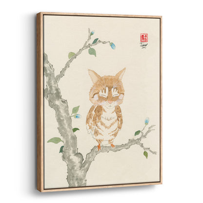 Oz Meowl (Framed Canvas)