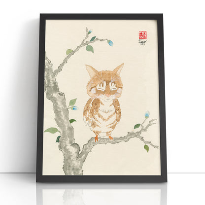 Oz Meowl (Framed Paper Print)