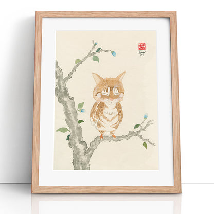 Oz Meowl (Framed Paper Print)
