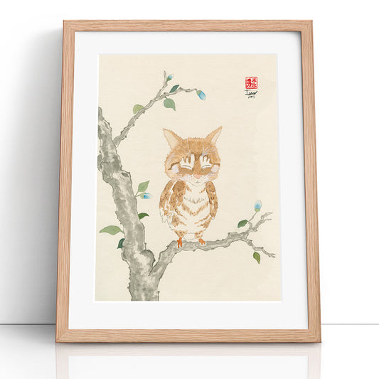 Oz Meowl (Framed Paper Print)
