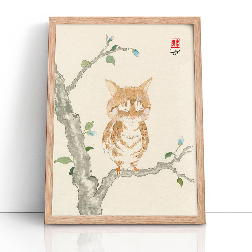 Oz Meowl (Framed Paper Print)