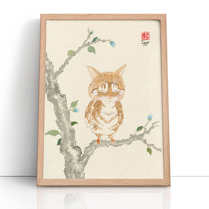 Oz Meowl (Framed Paper Print)