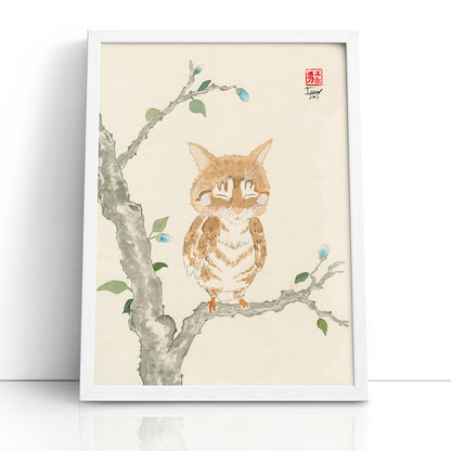 Oz Meowl (Framed Paper Print)