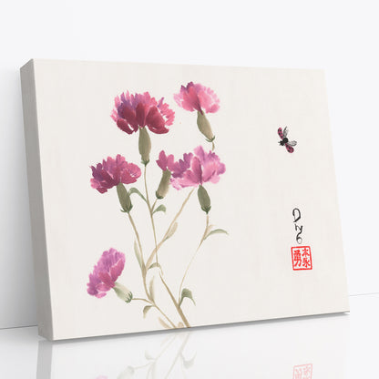 Purple Carnations (Canvas)