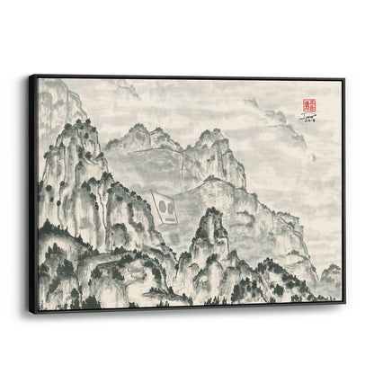 Reclusive Robot (Framed Canvas)