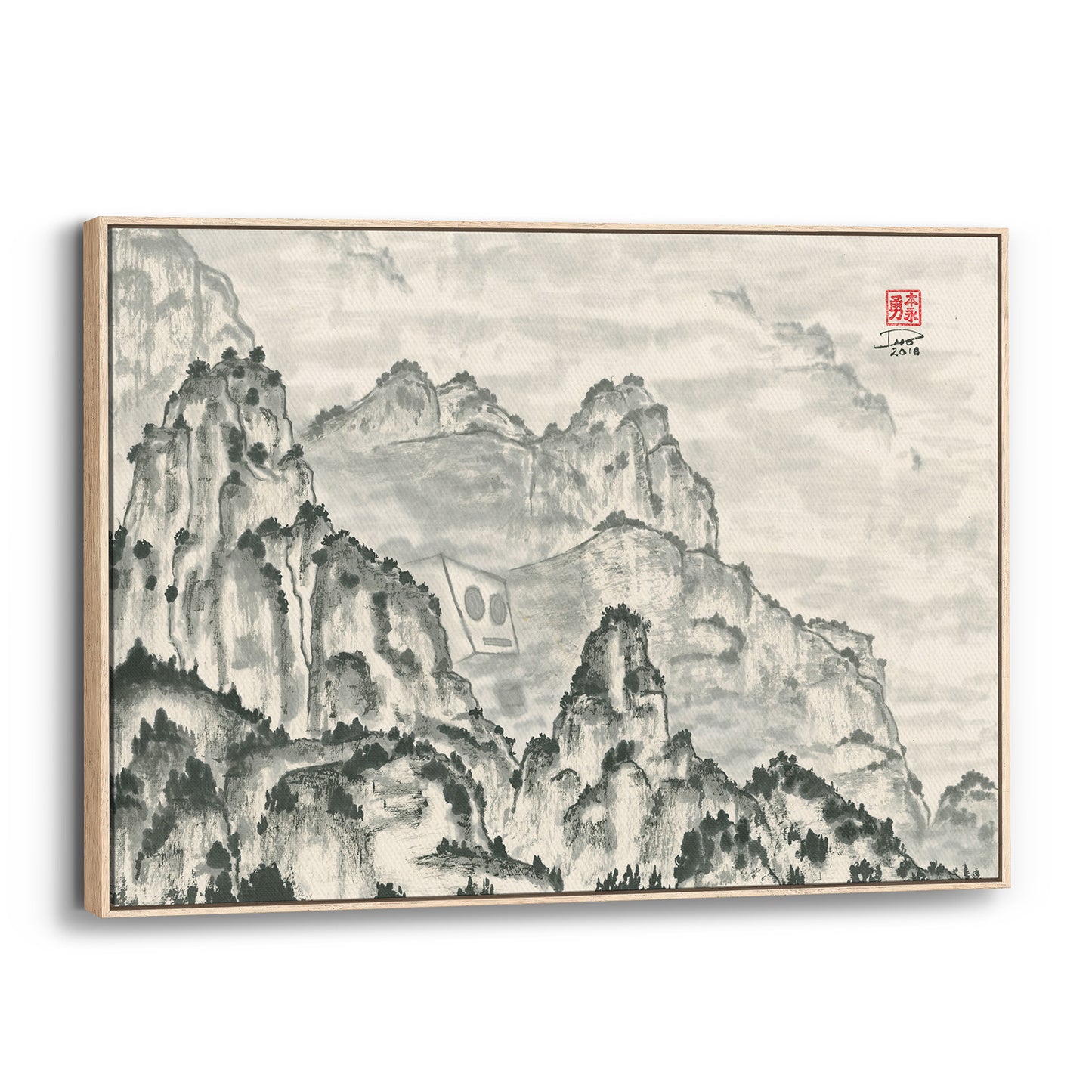 Reclusive Robot (Framed Canvas)