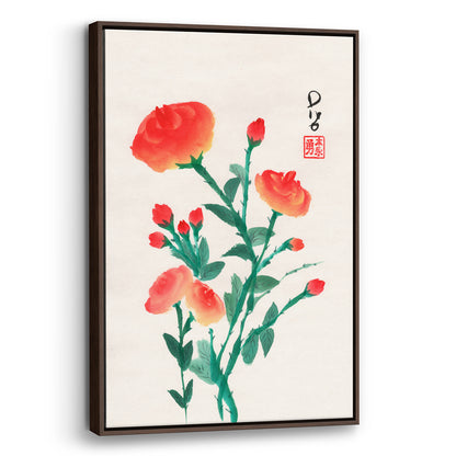 Red Roses (Framed Canvas)