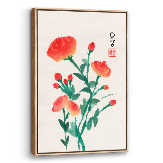 Red Roses (Framed Canvas)