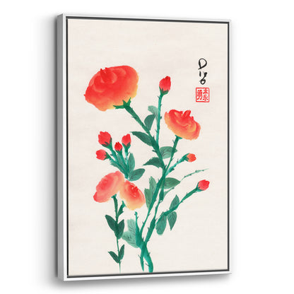 Red Roses (Framed Canvas)